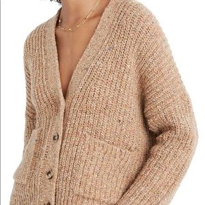 Madewell Speckled Rib Cardigan